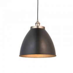Franklin - Aged Pewter & Matt Black Big Pendant Franklin - Aged Pewter & Matt Black Big Pendant