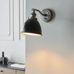 Franklin - Aged Pewter & Matt Black Wall Lamp Franklin - Aged Pewter & Matt Black Wall Lamp