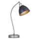 Endon-98752 - Franklin - Aged Pewter with Matt Black Table Lamp