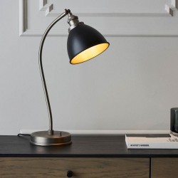 Franklin - Aged Pewter & Matt Black Table Lamp Franklin - Aged Pewter & Matt Black Table Lamp