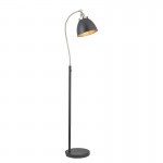Franklin - Aged Pewter & Matt Black Floor Lamp Franklin - Aged Pewter & Matt Black Floor Lamp
