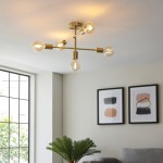 Studio - Satin Brass 5 Light Centre Fitting Studio - Satin Brass 5 Light Centre Fitting
