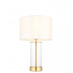 Lessina - Satin Brass Touch Table Lamp with Vintage White Shade Lessina - Satin Brass Touch Table Lamp with Vintage White Shade