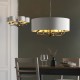 Endon-98938 - Highclere - Vintage White with Gold & Antique Brass 8 Light Pendant
