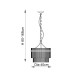 Endon-99167 - Marietta - Antique Brass 3 Light Centre Fitting with Clear Glass Rods