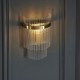 Endon-99168 - Marietta - Antique Brass Wall Lamp with Clear Rods Glass
