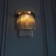 Endon-99168 - Marietta - Antique Brass Wall Lamp with Clear Glass Rods