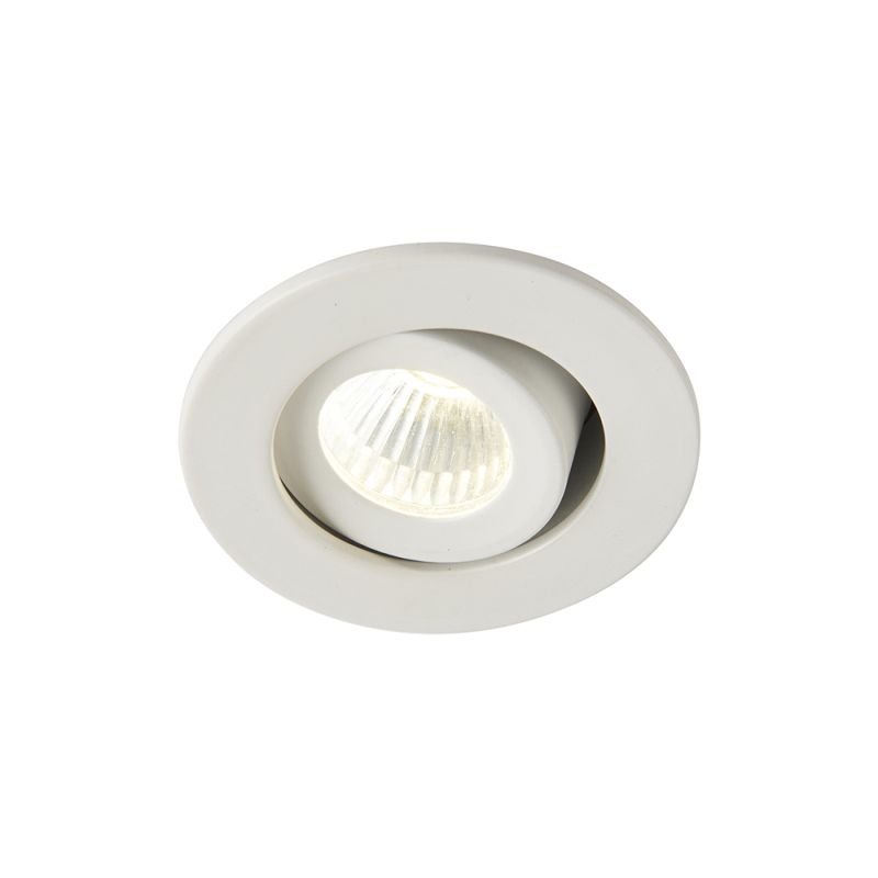 Saxby-99560 - Lalo - LED 4000K Micro White Recessed Tilt Downlight