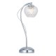 Endon-99572 - Mesmer - Ribbed Glass with Crystal & Chrome Table Lamp
