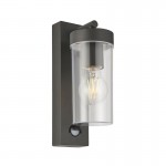 Hayden - Anthracite Grey & Clear Polycarbonate PIR Wall Lamp Hayden - Anthracite Grey & Clear Polycarbonate PIR Wall Lamp