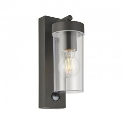 Hayden - Anthracite Grey & Clear Polycarbonate PIR Wall Lamp Hayden - Anthracite Grey & Clear Polycarbonate PIR Wall Lamp