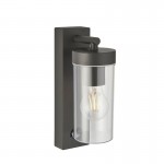 Hayden - Anthracite Grey & Clear Polycarbonate PIR Wall Lamp Hayden - Anthracite Grey & Clear Polycarbonate PIR Wall Lamp