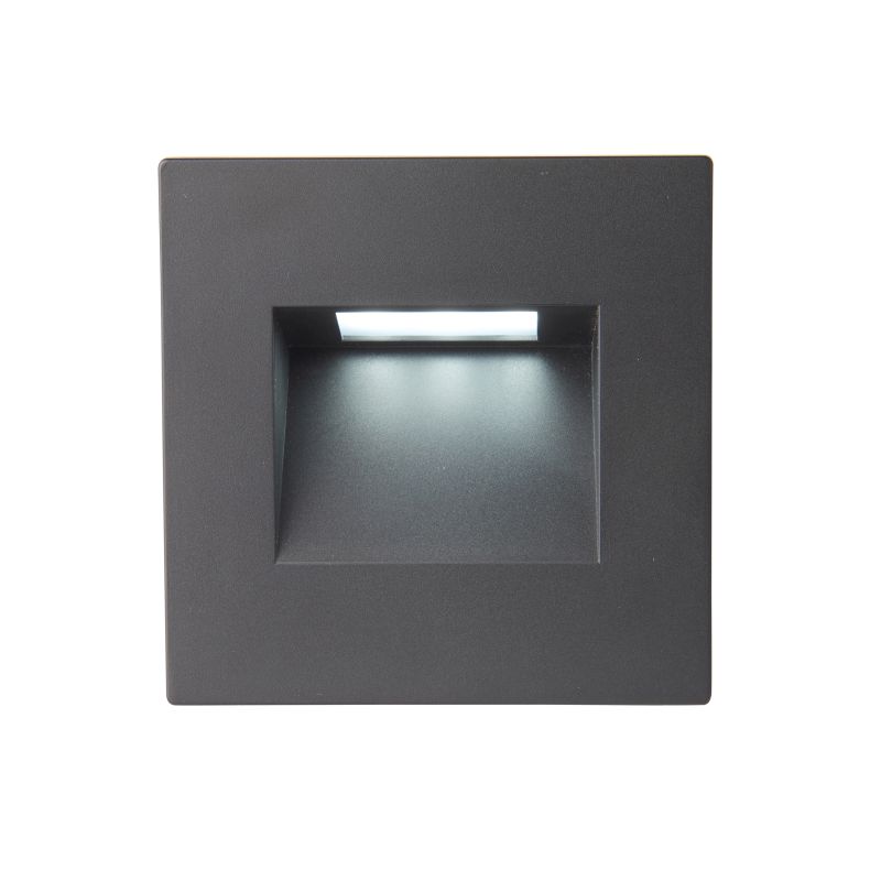 Saxby-99761 - Albus - LED Black Downlight Square Brick Light CCT