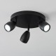 Endon-99771 - Porto - Bathroom Matt Black Round 3 Light Spotlights