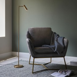 Dedicated Reader - Gold LED Floor Lamp Dedicated Reader - Gold LED Floor Lamp