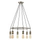 Endon-99914 - Hal - Antique Brass 6 Light Centre Fitting