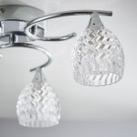 Boyer - Chrome 3 Light Ceiling Lamp with Cut Clear Glass  Boyer - Chrome 3 Light Ceiling Lamp with Cut Clear Glass