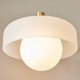 - Boss - Brushed Aged Brass Wall Lamp with Frosted & Opal Glass Endon-120630 - Boss - Brushed Aged Brass Wall Lamp with Frosted & Opal Glass