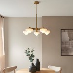 Boss - Brushed Aged Brass 5 Light Centre Fitting with Frosted & Opal Glass Boss - Brushed Aged Brass 5 Light Centre Fitting with Frosted & Opal Glass
