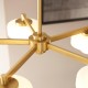 - Boss - Brushed Aged Brass 5 Light Centre Fitting with Frosted & Opal Glass Endon-120632 - Boss - Brushed Aged Brass 5 Light Centre Fitting with Frosted & Opal Glass