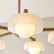 - Boss - Brushed Aged Brass 5 Light Centre Fitting with Frosted & Opal Glass Endon-120632 - Boss - Brushed Aged Brass 5 Light Centre Fitting with Frosted & Opal Glass