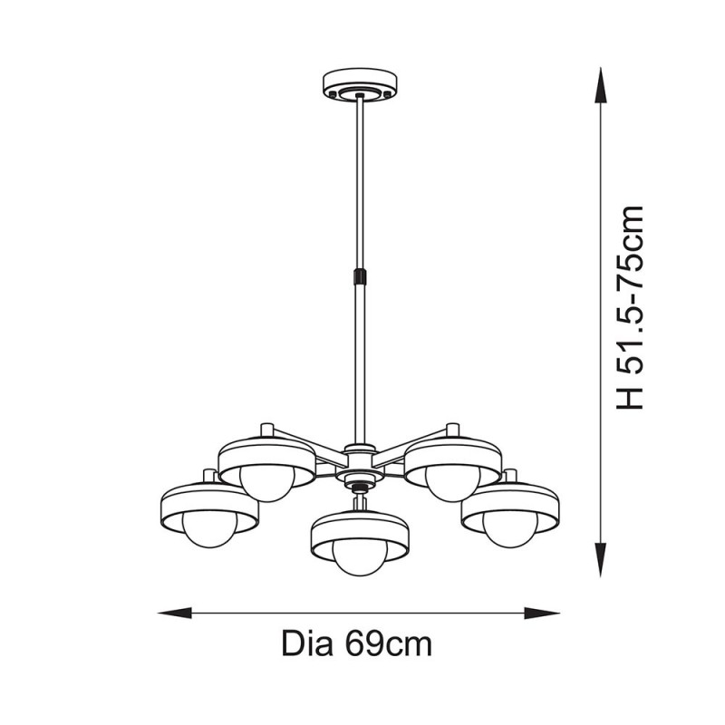- Boss - Brushed Aged Brass 5 Light Centre Fitting with Frosted & Opal Glass Endon-120632 - Boss - Brushed Aged Brass 5 Light Centre Fitting with Frosted & Opal Glass