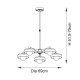 - Boss - Brushed Aged Brass 5 Light Centre Fitting with Frosted & Opal Glass Endon-120632 - Boss - Brushed Aged Brass 5 Light Centre Fitting with Frosted & Opal Glass