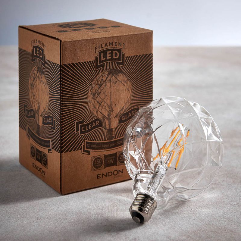 Endon-80184 - Endon - E27 Decorative Clear Bulb 4W