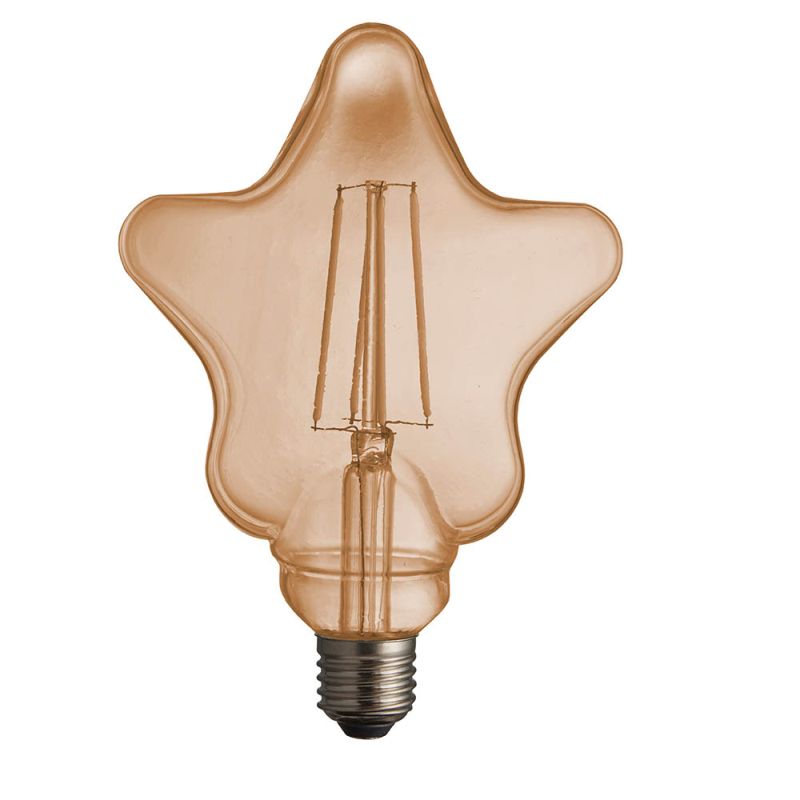 Endon-94503 - Endon - E27 Amber Star Shape Bulb 4W