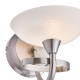 Endon-CAGNEY-1WBSC - Cagney - Satin Chrome & White Glass Single Wall Lamp