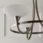 Cagney - Satin Chrome 3 Light Centre Fitting with White Glasses Cagney - Satin Chrome 3 Light Centre Fitting with White Glasses