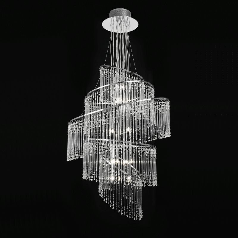 Endon-CAMILLE-24CH - Camille - Crystal with Chrome 24 Light Chandelier