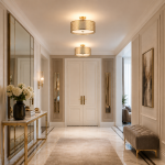 Cordero - Gold 3 Light Semi Flush with Frosted Diffuser