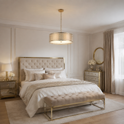 Cordero - Gold 3 Light Pendant with Frosted Diffuser