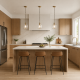 Endon-120624 - Ashcroft - Brushed Aged Brass Pendant with Clear Glass