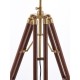 Endon-EH-TRIPOD-FLDW - Tripod - Base Only - Wood & Brass Floor Lamp