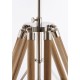 Table & Floor Lamp - Tripod - Floor Lamp Base Only - Light Wood & Bright Nickel Endon-EH-TRIPOD-FLNA - Tripod - Floor Lamp Base Only - Light Wood & Bright Nickel