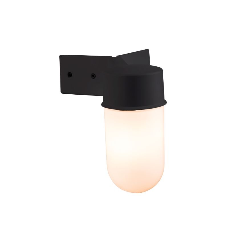 Saxby-EL-40088 - Ware - Corner Black & White Glass Wall Lamp