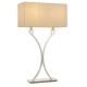 Table & Floor Lamp - Vienna - Beige & Polished Nickel 2 Light Table Lamp Endon-Collection-63748 - Vienna - Beige & Polished Nickel 2 Light Table Lamp