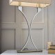 Table & Floor Lamp - Vienna - Beige & Polished Nickel 2 Light Table Lamp Endon-Collection-63748 - Vienna - Beige & Polished Nickel 2 Light Table Lamp