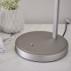 Table & Floor Lamp - Daley - Vintage White Shade & Nickel Table Lamp Endon-Collection-67634 - Daley - Vintage White Shade & Nickel Table Lamp