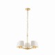 Endon-Collection-67734 - Harvey - Vintage White & Satin Gold 5 Light Centre Fitting