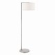 Table & Floor Lamp - Daley - Vintage White Shade & Nickel Floor Lamp Endon-Collection-69052 - Daley - Vintage White Shade & Nickel Floor Lamp