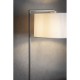 Table & Floor Lamp - Daley - Vintage White Shade & Nickel Floor Lamp Endon-Collection-69052 - Daley - Vintage White Shade & Nickel Floor Lamp