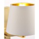 Wall Lights - Harvey - Vintage White & Satin Gold Wall Lamp Endon-Collection-69083 - Harvey - Vintage White & Satin Gold Wall Lamp