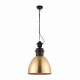 Ceiling Lights - Ford - Antique Brass & Black Single Pendant Endon-Collection-69773 - Ford - Antique Brass & Black Single Pendant