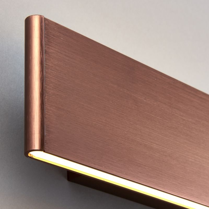 Wall Lights - Bodhi 285 - LED Brushed Copper Wall Lamp Endon-Collection-70121 - Bodhi 285 - LED Brushed Copper Wall Lamp