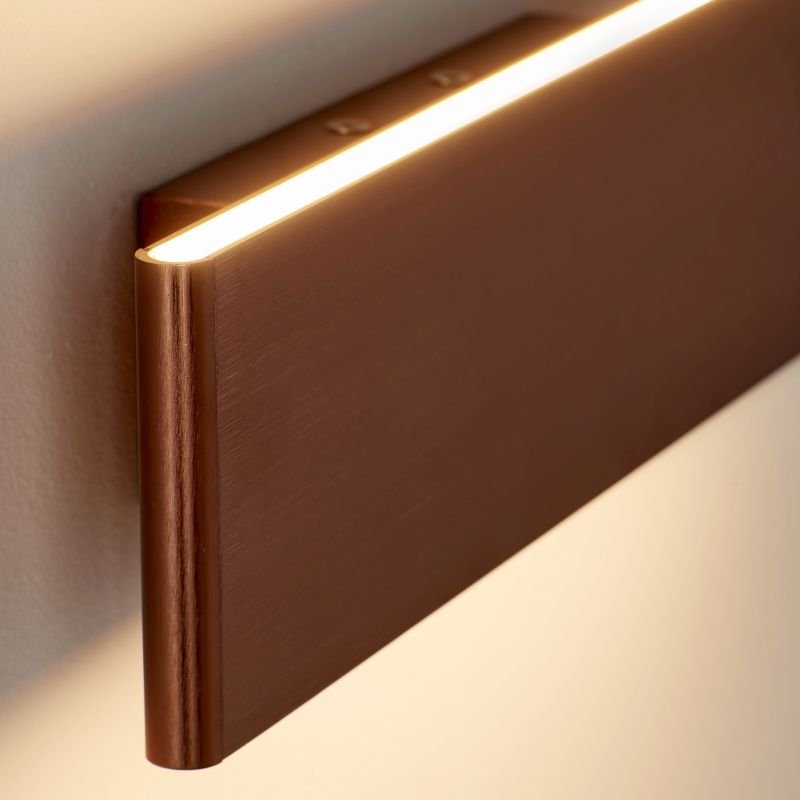 Wall Lights - Bodhi 285 - LED Brushed Copper Wall Lamp Endon-Collection-70121 - Bodhi 285 - LED Brushed Copper Wall Lamp