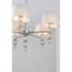 Ceiling Lights - Darlaston - Grey Shade & Polished Nickel 5 Light Centre Fitting Endon-Collection-70214 - Darlaston - Grey Shade & Polished Nickel 5 Light Centre Fitting