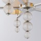 Ceiling Lights - Darlaston - Grey Shade & Polished Nickel 5 Light Centre Fitting Endon-Collection-70214 - Darlaston - Grey Shade & Polished Nickel 5 Light Centre Fitting
